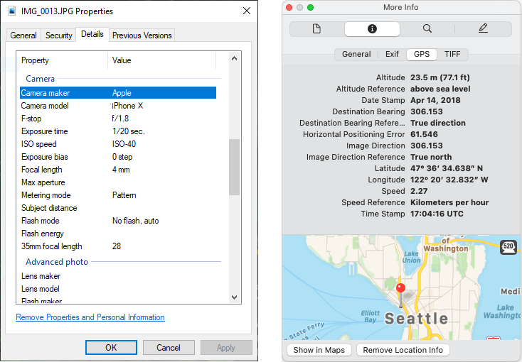 Exif Data